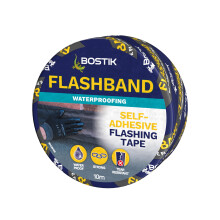 Bostik Flashband Self Adhesive Flashing Tape for Roofs Grey - 600mm x 10m - Provides an Instant Watertight Seal
