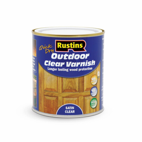 Rustins Rustins Quick Dry Outdoor Clear Varnish 500ml Satin