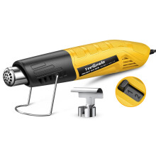 Yeegewin Heat Gun Dual Temp, 380W Fast Heat Mini Hot Air Gun 249C-455C with 2-Temp Settings Overload Protection Reflector Nozzle, 1.5m Long Cable