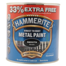 Hammerite 5158235 750ml Metal Paint - Smooth Black