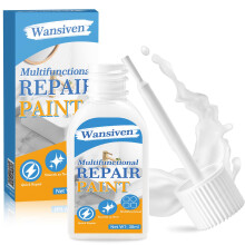 Wansiven Enamel Touch Up Paint, 30 ml Easy and Fast Drying, Strong Repair Pen for Bathtub, Tile, Radiator, Metal, Ceramic, Sink, Furniture, Defects a