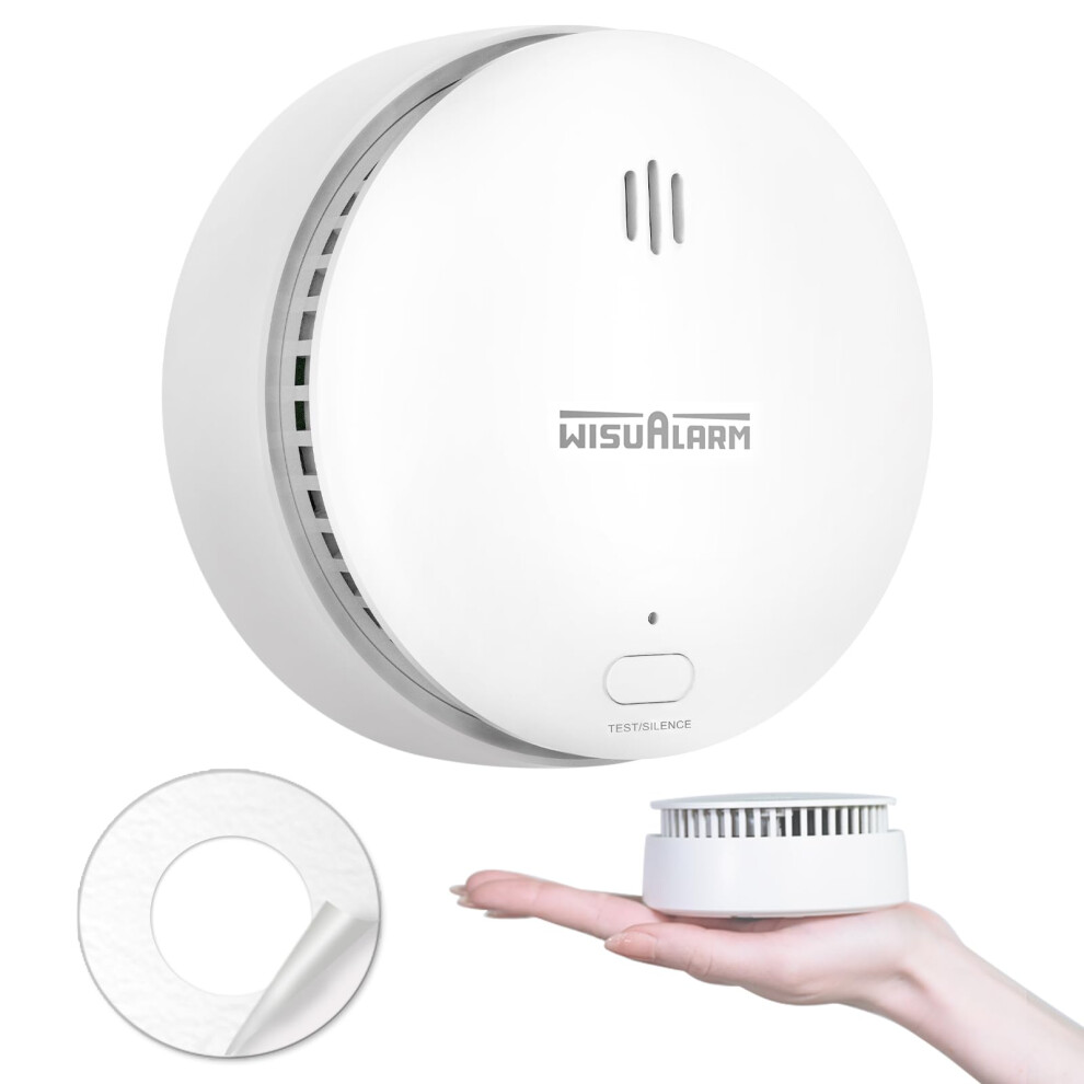 Smoke Alarms For Home, 10-Year Battery, Smoke Alarm, Fire Alarm With Test/Silence Button, Smoke Detector Certificated By Tuv Conforms To En14604 Stan 5008780455879