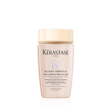 KÉRASTASE Gloss Absolu Bain Crème Hydraterend Shampoo Reisformaat, Sulfaatvrij Anti-Frizz Formule voor Dik Haar