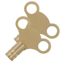 GTSE Pack of 2 Brass Radiator Key, Radiator Bleed Key, Radiator Bleed Valve Key, Clock Type Radiator Key, for Bleeding and Air Vent, Key to Bleed Rad
