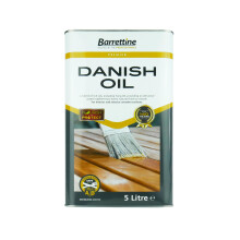 Barrettine Premier Danish Oil (5L) - Water Repellent Danish Oil for Wood Turning, Scandinavian Furnishings, Door, Panelling & More, Enhances Natural