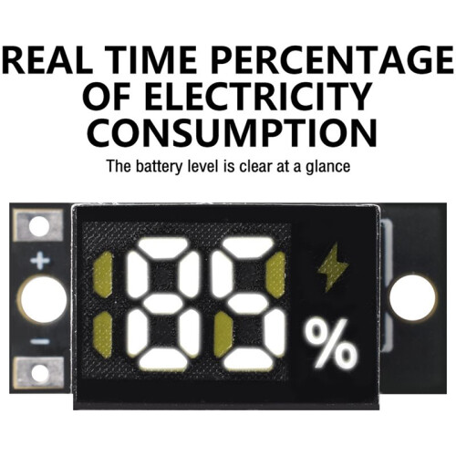 Power Display Indicator 1/2 X 1.5V Battery Capacity Tester Battery LED Digital Electricity Display Module 2