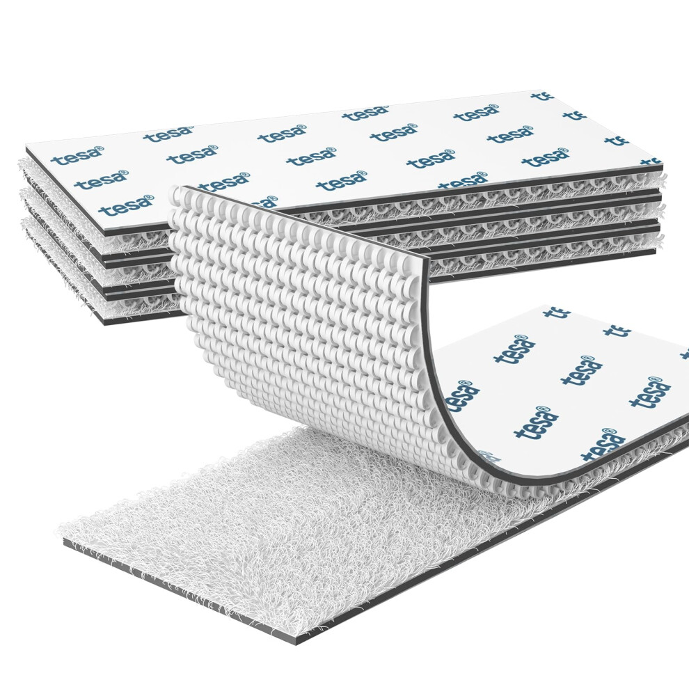 Emitever Picture Hanging Strips - 4 Pairs 50Mm X 100Mm Heavy Duty Double Sided Sticky Tape, No Damage Self Adhesive Strips, Hook And Loop Strong Moun 5005647321841