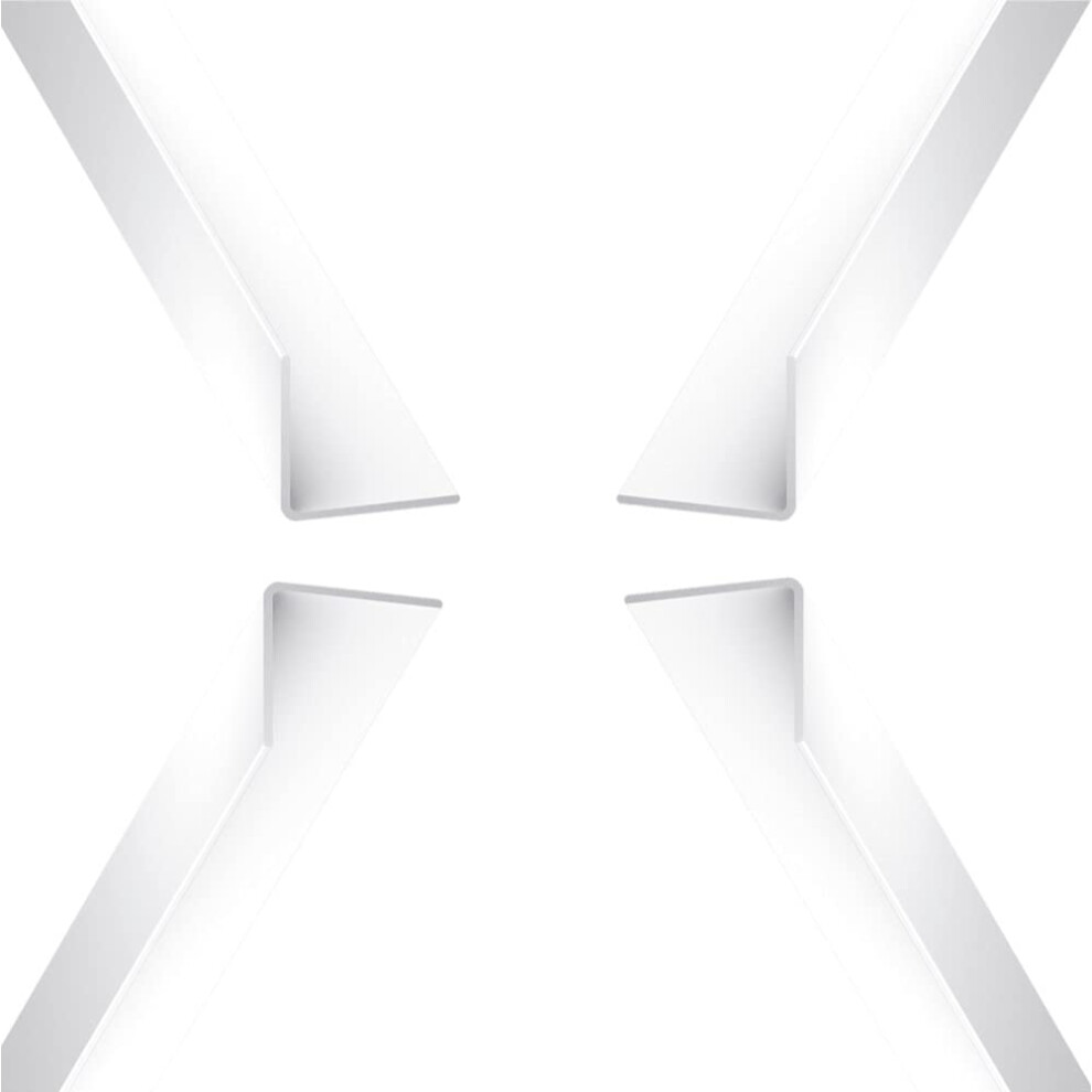 Photos - Other for Repair Plastic Corner Trim - PVC Rigid Angle Cover Trim - 90 Degree Angle Edge -1 Metre (White, 100mm x 100mm)