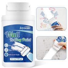 JOYAONE White Paint for Wall 100g, Fast-Drying and Water-Based Wall Repair Paint Roller, Come with Roller Easy to Apply, Solve Graffiti, Stains, Yell