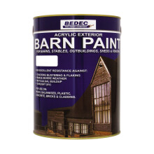 Bedec BEDE2AV0002/40 Barn Paint Satin White 2.5 Litre