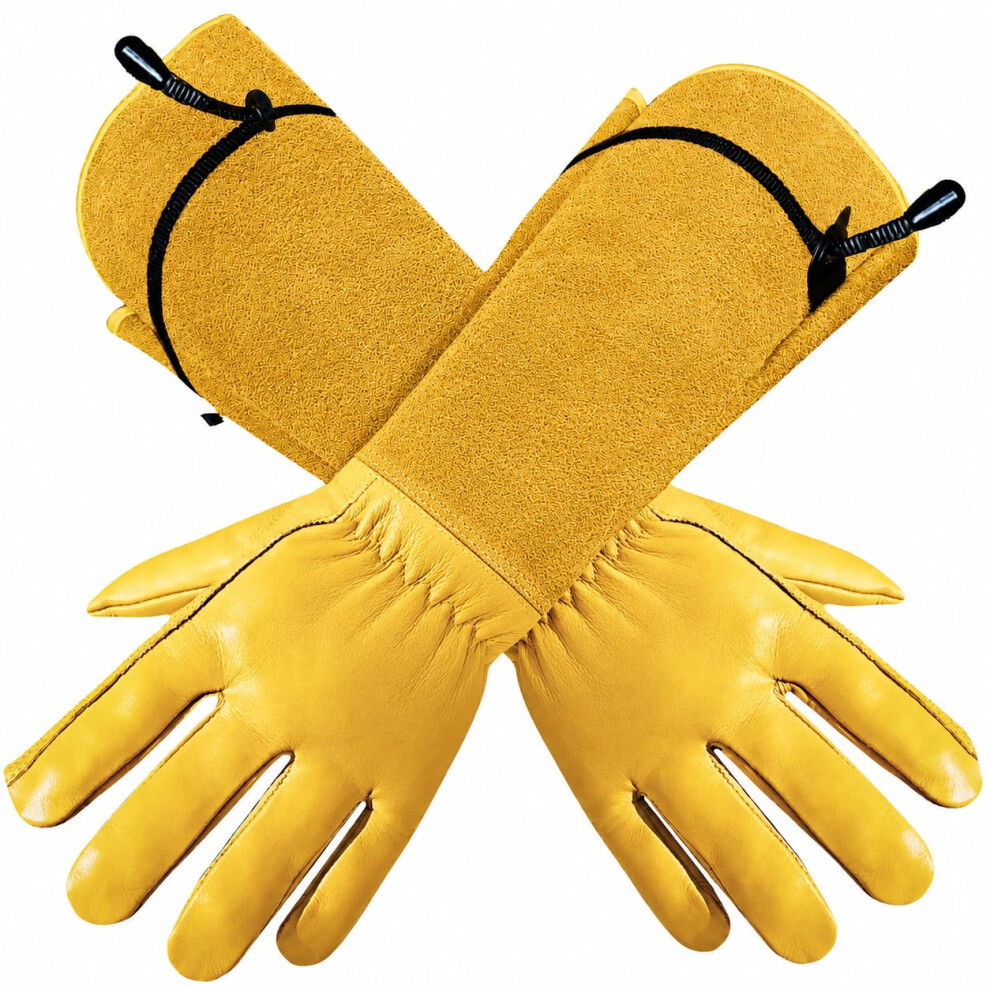 Itc Gauntlet Gardening Gloves, Leather Garden Gloves For Men & Women, Heavy Duty Long-Sleeve Gloves For Brambles, Rose Pruning & Outdoor Work 5008630509714