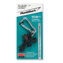 PLUMBSHARK - X10 in 1 Plumbing Tools Includes: Radiator Bleed Key, Gas Meter Box Key, Plumbers Spanner & More. A Must Have in Your Plumbing Tools and