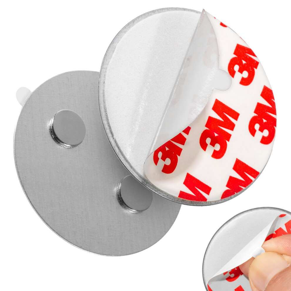 Ecence 2Pcs Magnetic Smoke Detector Mount Magnetic Adhesive Pads For Smoke Alarms Ã 50Mm - Fast & Safe Mounting - No Drilling Or Screws - Fire Protec 5000605930929