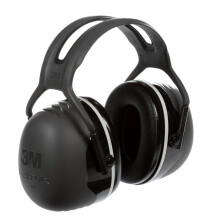 3M Peltor X5A Ear Defenders with Headband, Earmuffs for Reliable Hearing Protection Against High Noise Levels in Industrial Settings, 37 dB, Black, O