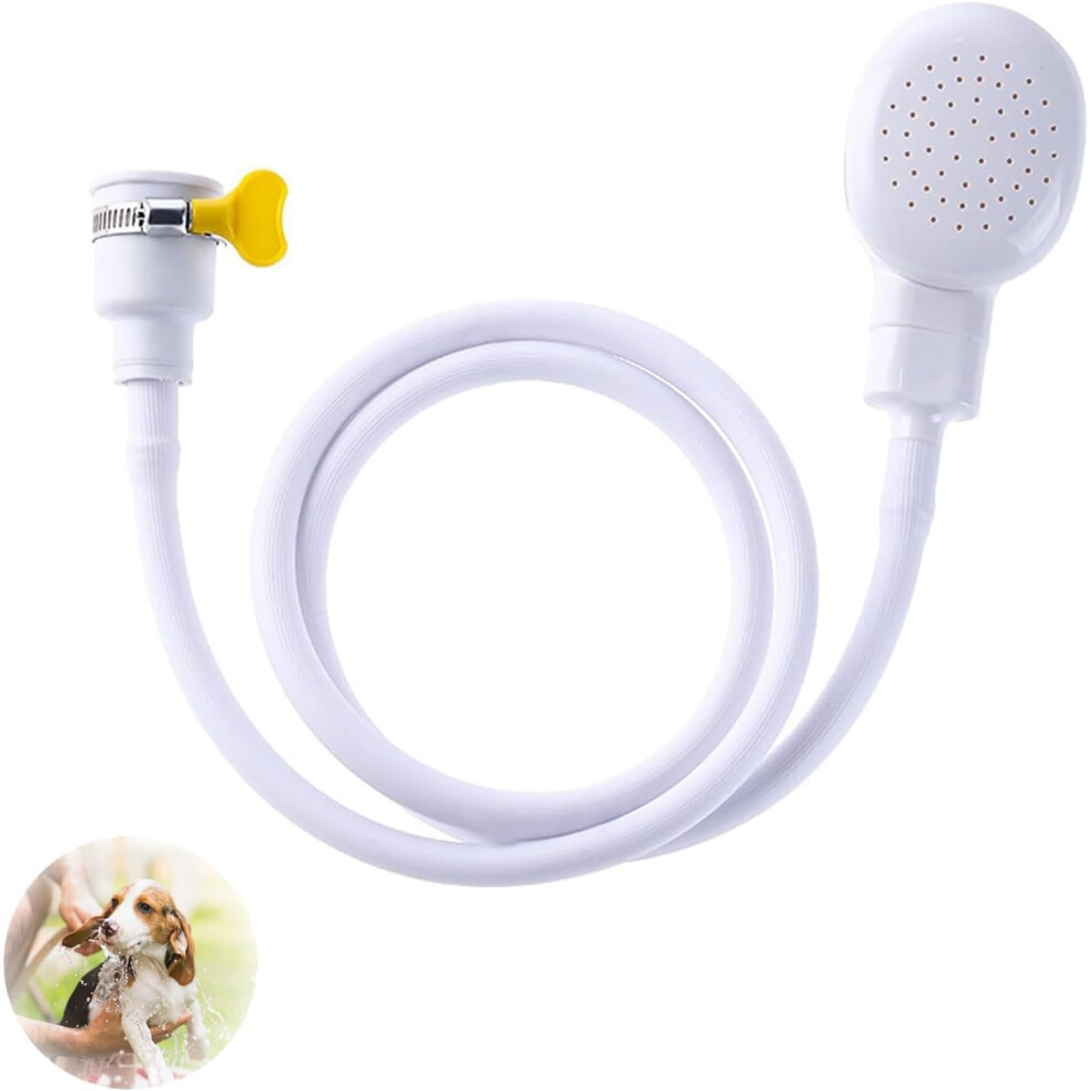 Single Tap Shower Attachment For Sink Â Multi-Purpose Faucet Shower Hose For Kitchen Or Bathroom, Easy-Install Tap Connector For Hair Washing, Pet B 5000933863012