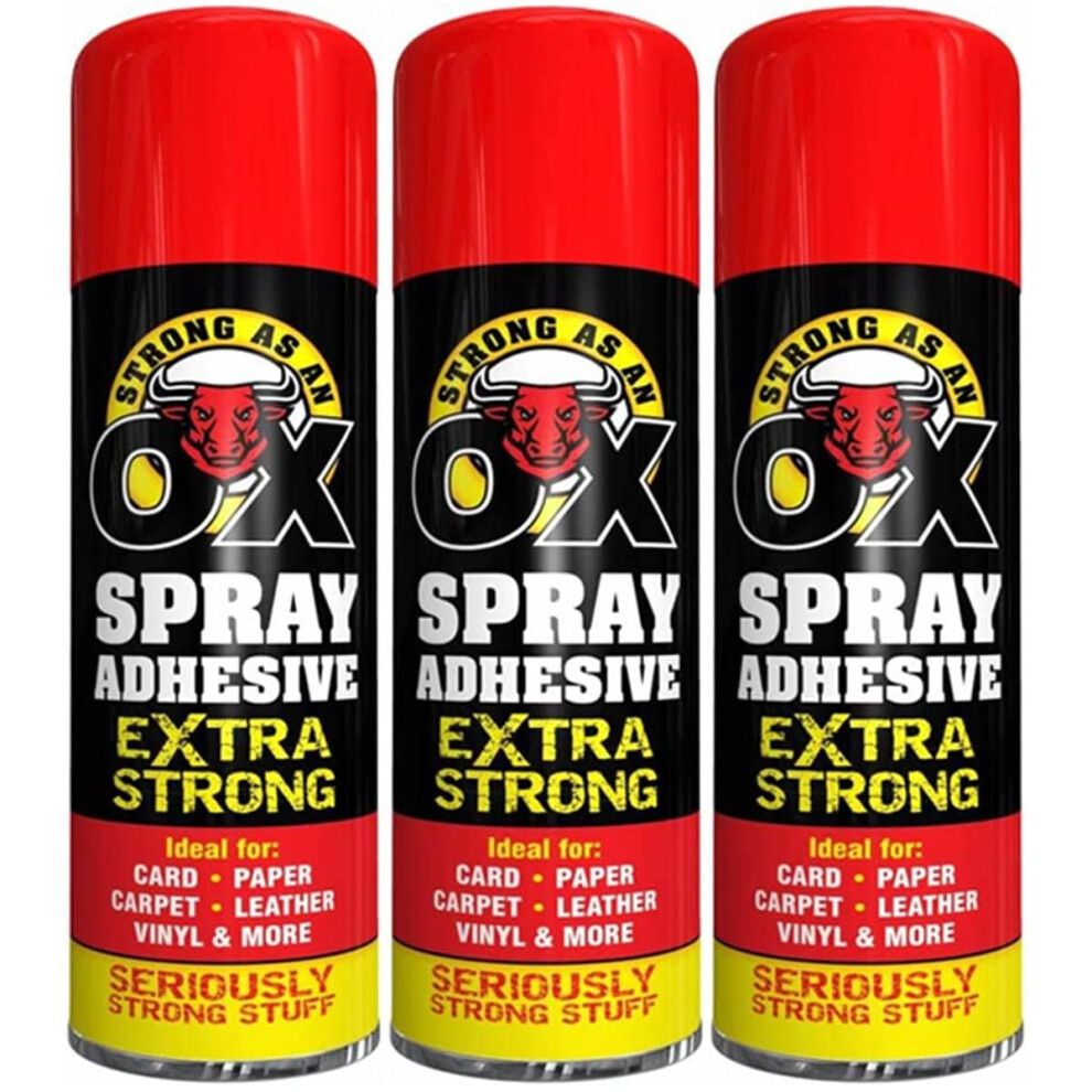 Balaju Height Strong Adhesive Glue Spray, Multipurpose Adhesive For Carpet, Wood, Plastic, Arts And Crafts, Diy, 500Ml, Pack Of 3 5002950750412