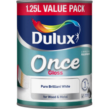 Dulux Once Gloss 1.25L Pure Brilliant White (301023)