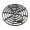 Black Round 7" 175mm Stadium Plastic Drain Grate Gully Grid Cover 1