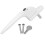 uPVC Window Handle Universal Inline Locking Espag Double Glazing Window Handle 40mm (White, 40mm Spindle) 1