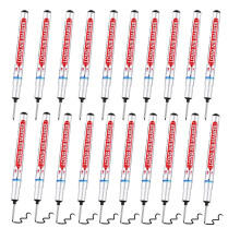 YLYDMY 20 Pieces Deep Hole Marker Pens,20 mm Long Head Deep Hole Marker Pen,Woodworking Markers,Marking Tool for Permanent Marking of Hard To Reach A