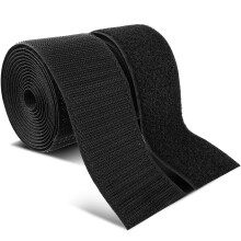 Bewudy 2Inch Wide Sew On Hook and Loop Strips, 6 Ft Nylon Strips Fabric Fastener Interlocking Tape Industrial Strength, Heavy Duty Strips Hook and Lo
