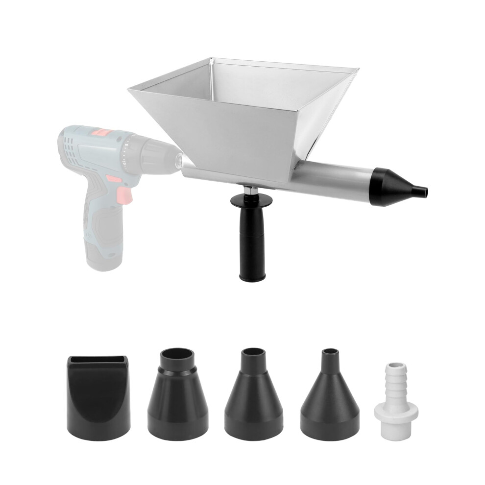 Qwork Electric Mortar Grout Gun, All Metal Cement Caulking Gun With 4 Nozzles 5007786662625