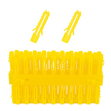 100pc 5mm Screw Wall Plugs | 25mm Masonry Fixings for Brick, Blockwork & Concrete | Ideal for Shelves, Hooks, Small Brackets & General DIY (100pc - 5