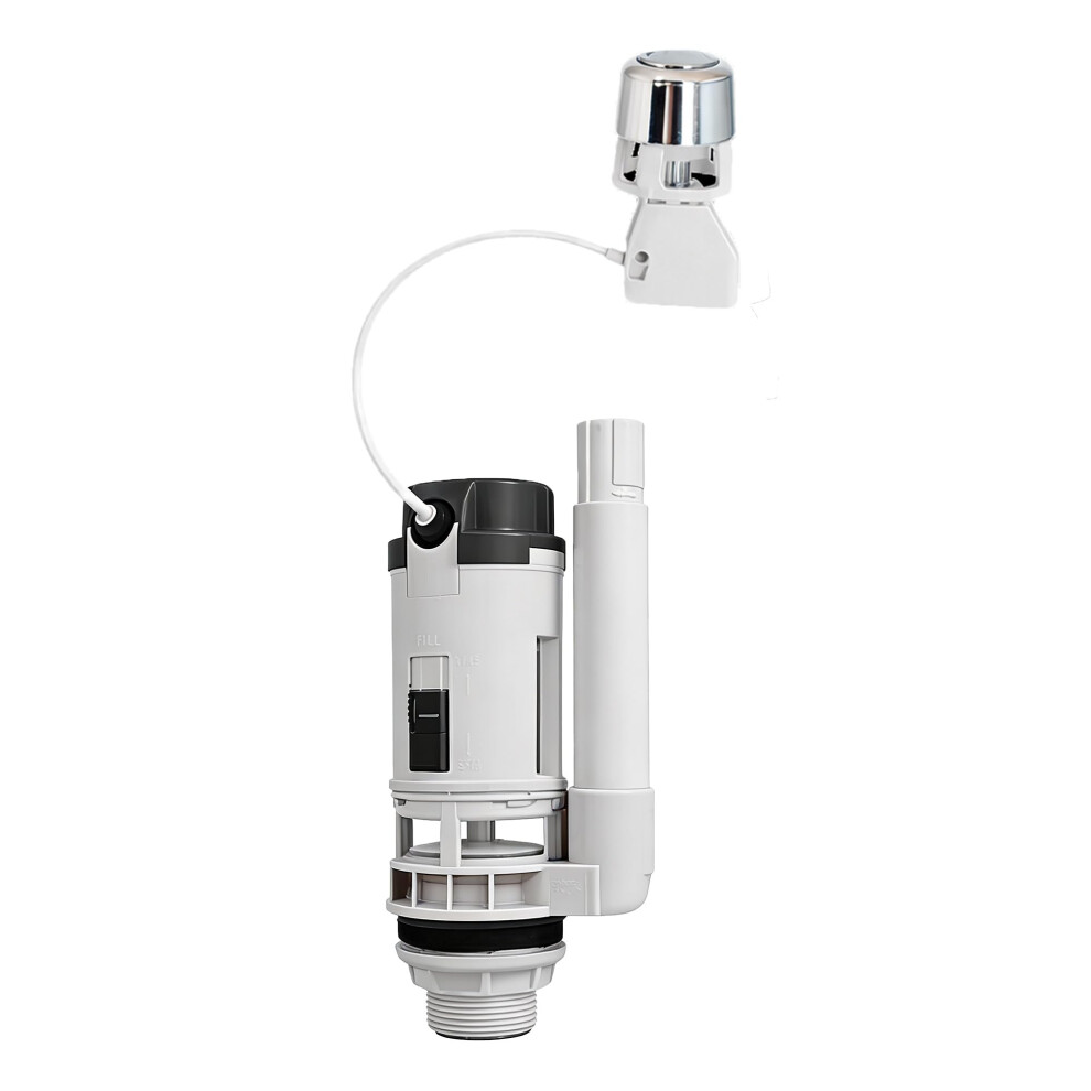 Fluidmaster Pro550lc Pro Button Cable Dual Flush Valve, 550Mm Long Dual Flush Cable Valve For Concealed Cisterns, Top Or Front Push Buttons, 1Â½? & 2? 5006507991396