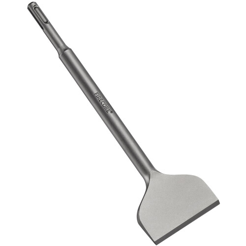 SDS Chisel Bits Fireocre SDS Plus Tile Chisel 250 X 75 mm, Angled Wide Spade Chisel for SDS Plus Hammer