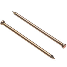 Panel Pins 50mm Finishing Nails Veneer Pin (Pack of 100) Yellow Zinc Plated Nail Galvanized Heavy Duty for DIY and Crafts Home Decor Woodwork Furnitu