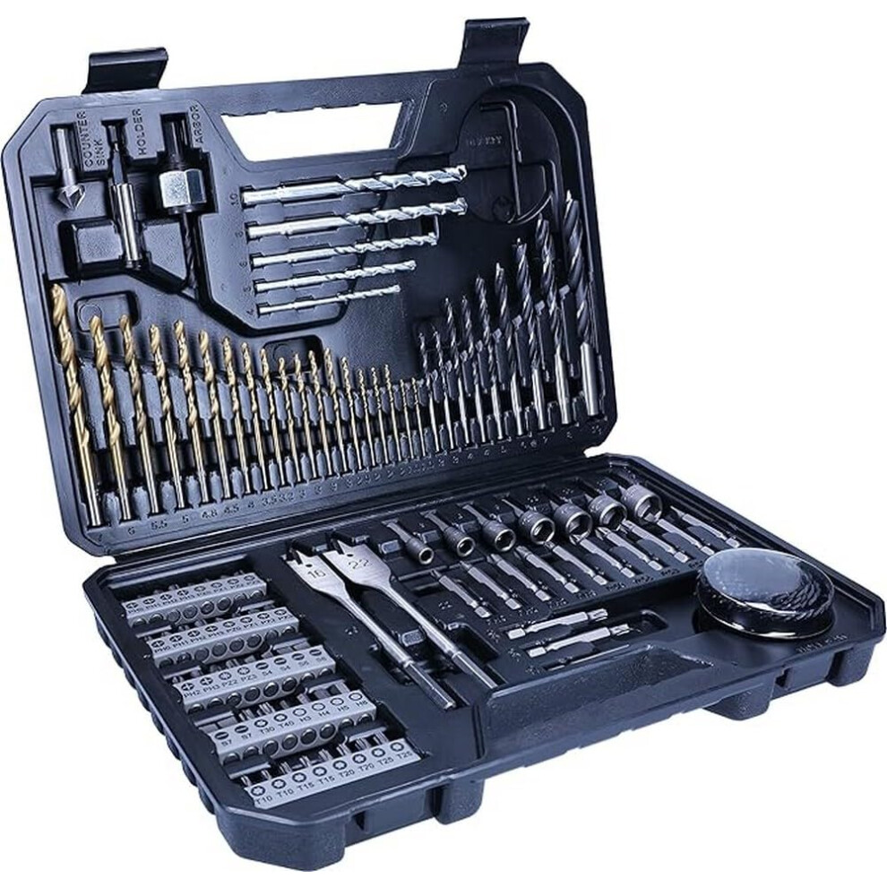 Bosch 103 Pcs. Titanium Drill And Screwdriver Bit Set V-Line (For Wood, Masonry And Metal, Accessories Drills And Screwdrivers)