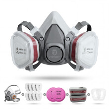 FWYYHT Half Face Dust Mask with 6001 and 2097 Filters, Reusable Respirator Mask for Dust,Gases,Spray Paint,Chemical,Gas Mask for Resin,Sanding,Demoli