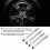100mm Chrome Tyre Valve Extender Kit 12