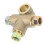 3 Way T Brake Tee Male Nuts Short 13