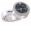 Silver Motorcycle Handlebar Clock Waterproof Glow 12