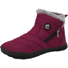 Women’s Snow Boots Winter Waterproof Warm Faux Fur Burgundy 42 EU — women snow boots, winter boots size 42, waterproof snow boots, warm faux fur