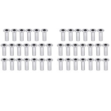 40 Stück T316 Edelstahl-Schutzhülsen für 1/8-Zoll 5/32-Zoll 3/16-Zoll-Kabelgeländer-Kit, Holzpfosten, DIY-Balustrade
