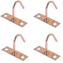 4X Fan Altezza del Gancio del Gancio del Supporto del Soffitto del Metallo J del Dispositivo 80mm