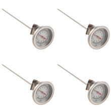 4X Thermometer Gauge Stainless Steel for Cooking Food 200 Celsius