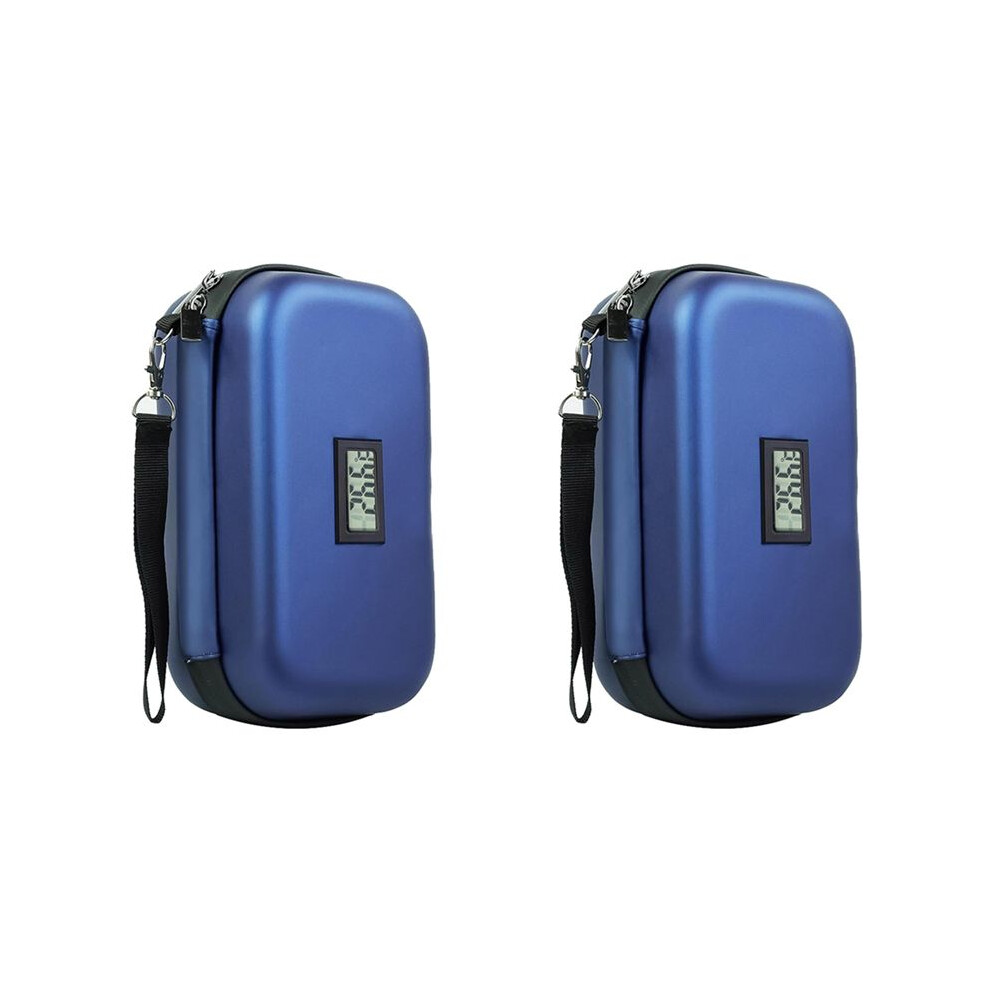 Typecat 2X 24H Insulin Cooler Travel Case Medication Diabetic Cooler For Travel With Thermometer Temperature Display Fahrenheit