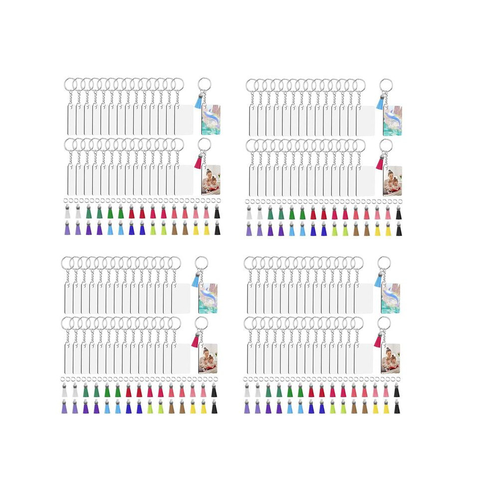 Sublimation Keychain Blanks Bulk, Set Of 120 Sublimation Keychain Blanks Set With Tassels, Keychain Circle, Keychain 4711330875560