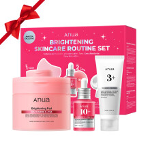 Ensemble de soins ANUA BRIGHTENING Niacinamide (Exclusivité Amazon), Sérum, Tampons & Crème hydratante