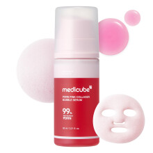 medicube Siero Fissante Bubble PDRN Collagene Rosa | Siero Leggero con 99% PDRN e Collagene a Basso Peso