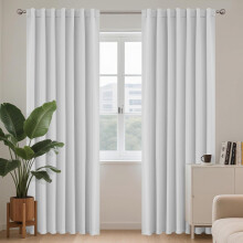 Blackout Thermal Opaque Curtains Set of 2 Pieces 210x132 cm Grey — blackout curtains, thermal curtains, opaque curtains, set of 2, gray curtains
