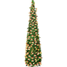 Foldable Artificial Christmas Tree Green 150 cm Eye-Catching Holiday Decoration — artificial christmas tree 150 cm, folding pop up christmas tree