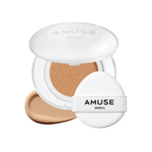 AMUSE SEOUL Cushion Foundation Cerámico (3.5 SAND), Cobertura Perfecta, Acabado Semimate