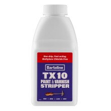 Bartoline TX10 Paint and Varnish Stripper 500ml – Extra Strong, Non-Caustic Paint Remover for Wood, Metal & More