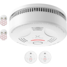 X-Sense Smoke Alarm for Home, 10-Year Battery Fire Alarm with Magnetic Mount, LED Indicator & Silence Button, Smoke Detector Battery Operated, Confor
