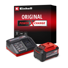 Einhell Power X-Change 18V, 5.2Ah Lithium-Ion Battery Starter Kit - Battery and Charger Set - Universally Compatible With All Einhell PXC Power Tools