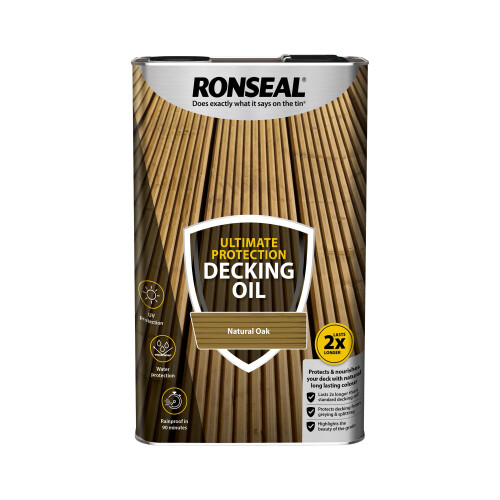 Ronseal RONSEAL Ultimate Protection Decking Oil Natural Oak 5L